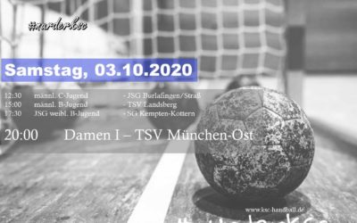 News zum 1. Heimspieltag am 3. Oktober 2020